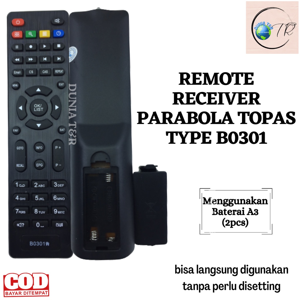 Remot / Remote Receiver Parabola TOPAS B0301 / K-vision BROMO C2000 / TOPAS / KVISION BROMO