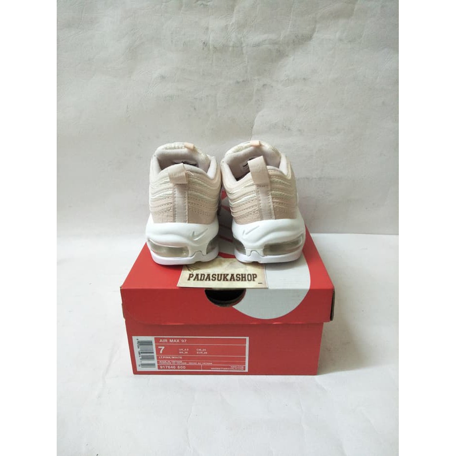 sepatu nike nike air max 97 snaskeskin pink white miror quality