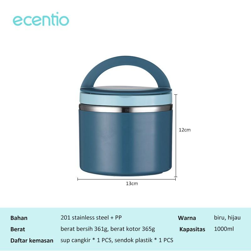 FOODI 1000ml/630ml Insulated termos air panas mini sup portabel cangkir/termos sup stainless steel/R