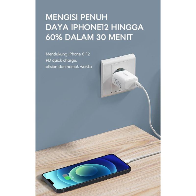 [VIVAN K-CL] Kabel Data Type C To Lightning Support PD Fast Charging 20W For XR XS MAX/ 11 PRO MAX/ 12 PRO MAX/ 13 PRO MAX/ 14 PLUS [KC-L]