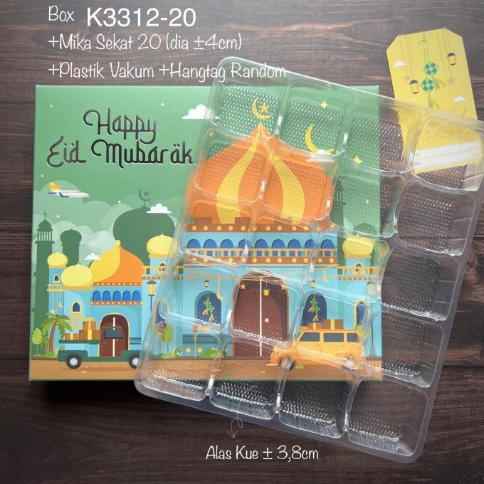 

10pcs Kotak Eid Mubarak K3312 Idul Fitri dus+ Mika Sekat SET LENGKAP mooncak37 Segera Dapatkan