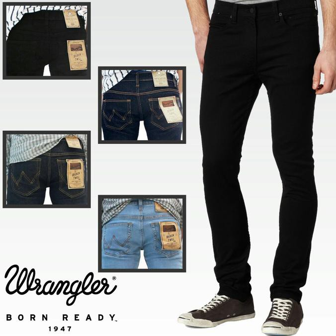 Diskon Celana Jeans Wrangler Pria Murah - Hitam Terbaru