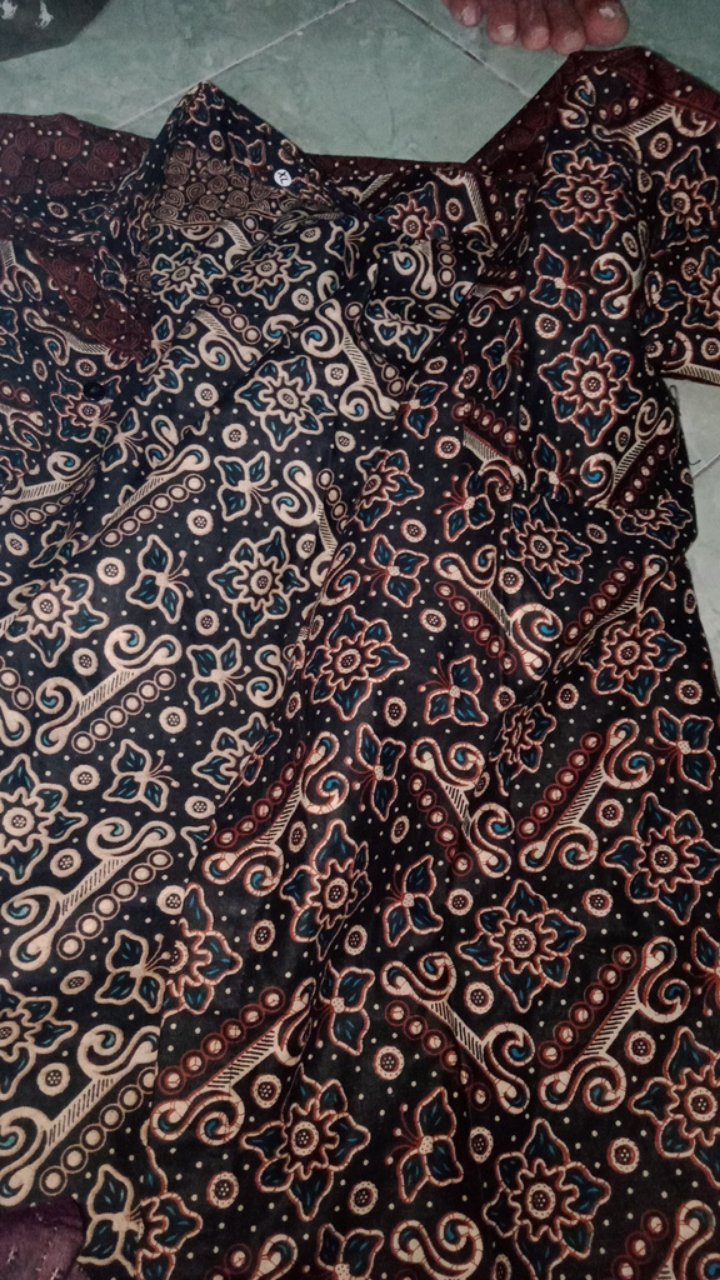 Batik Couple Keluarga Sania Ruffle Ori Ndoro Jowi Dnt Mataram