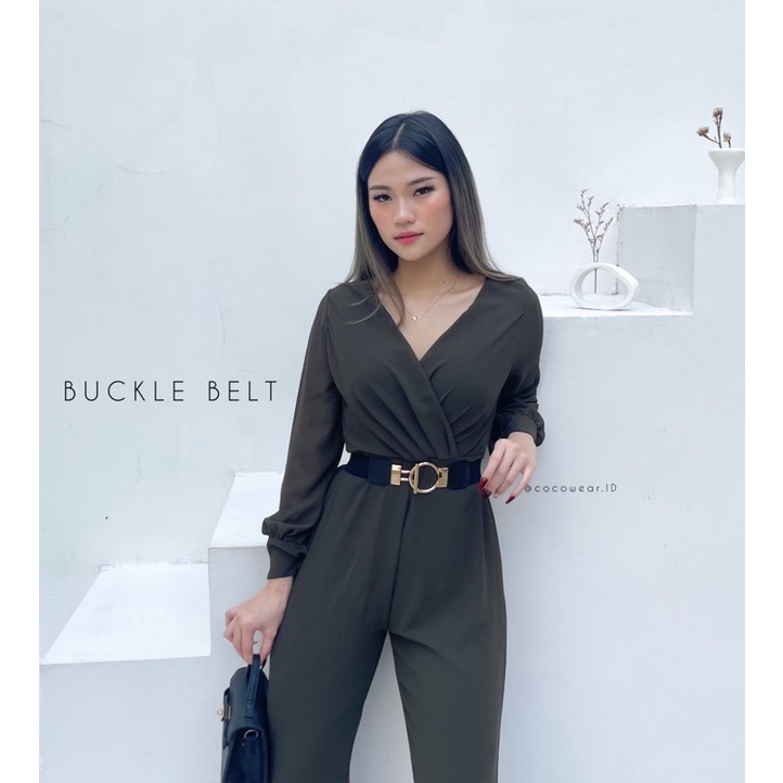 BUCKLE BELT - TALI PINGGANG PELENGKAP FASHION WANITA