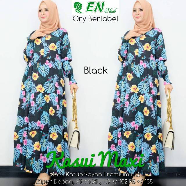 DRESS - KASUI MAXI BAHAN KATUN RAYON PREMIUM