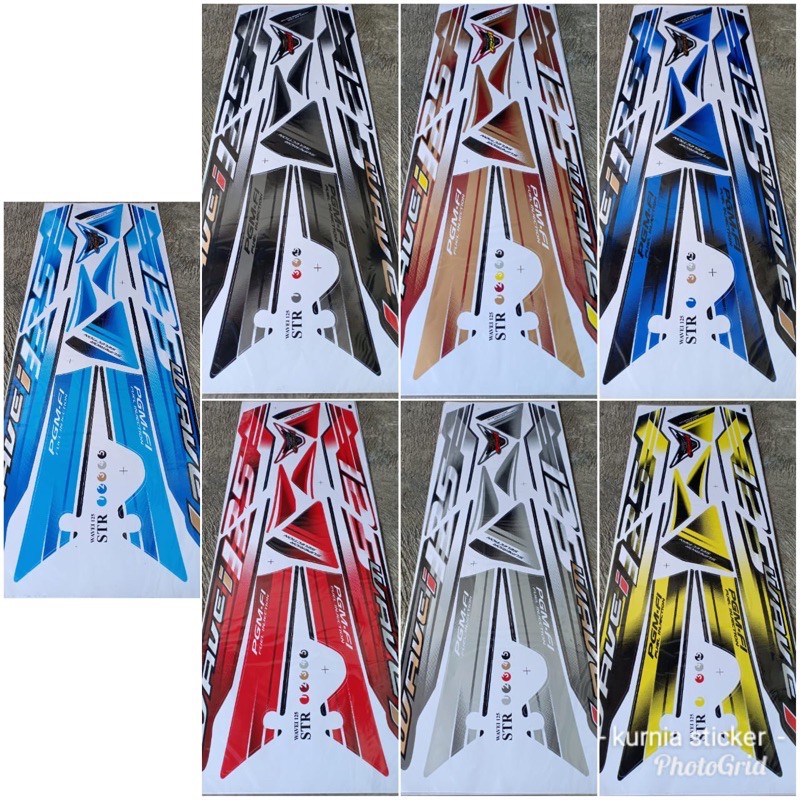 (COD) Striping Stiker Variasi Thailand Motor Honda Supra X 125 Lama - Wave 125i