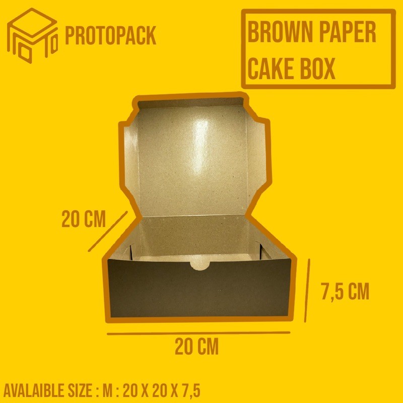 

Cake Box (Kotak Kue) 20x20x7,5