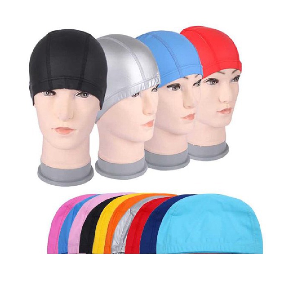 Topi Renang Anti Air Nylon Swim Cap