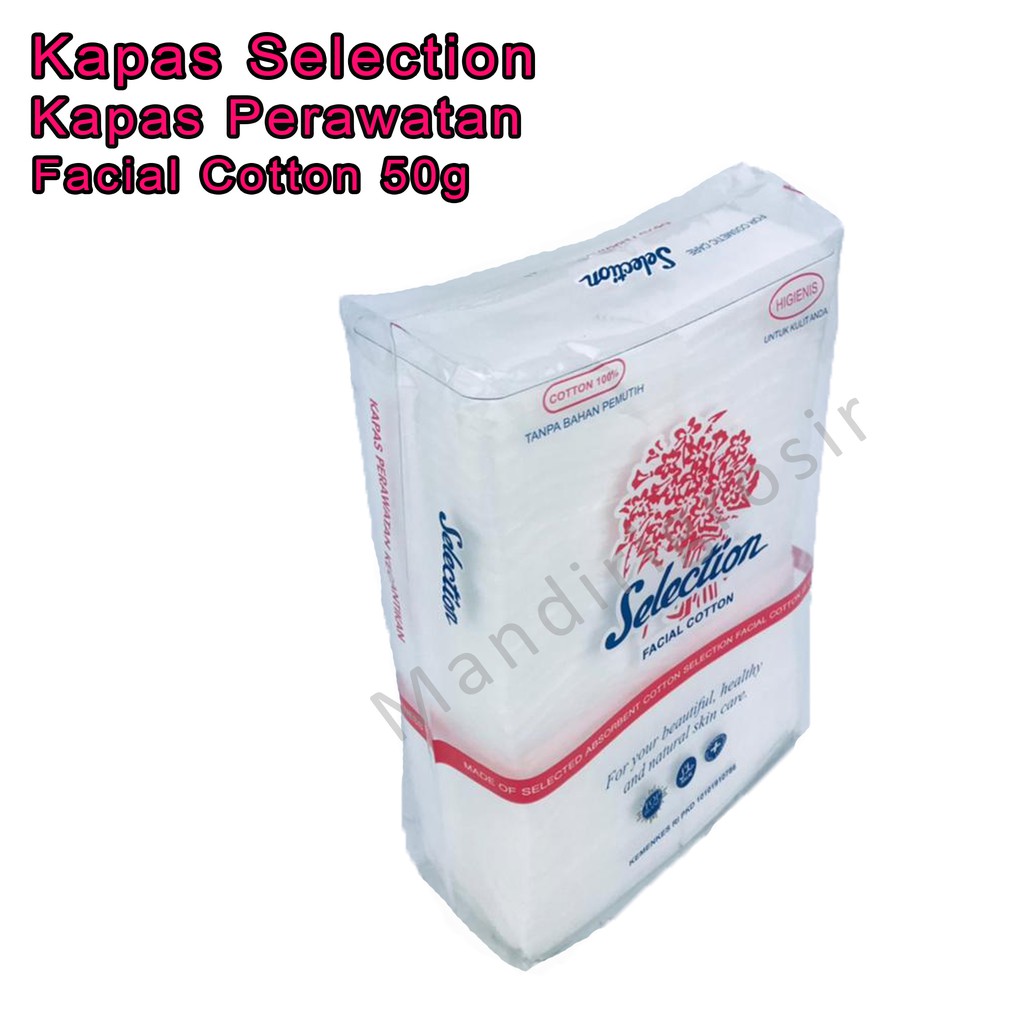 Perawatan wajah  * Facial Cotton * Kapas Selection * 50g