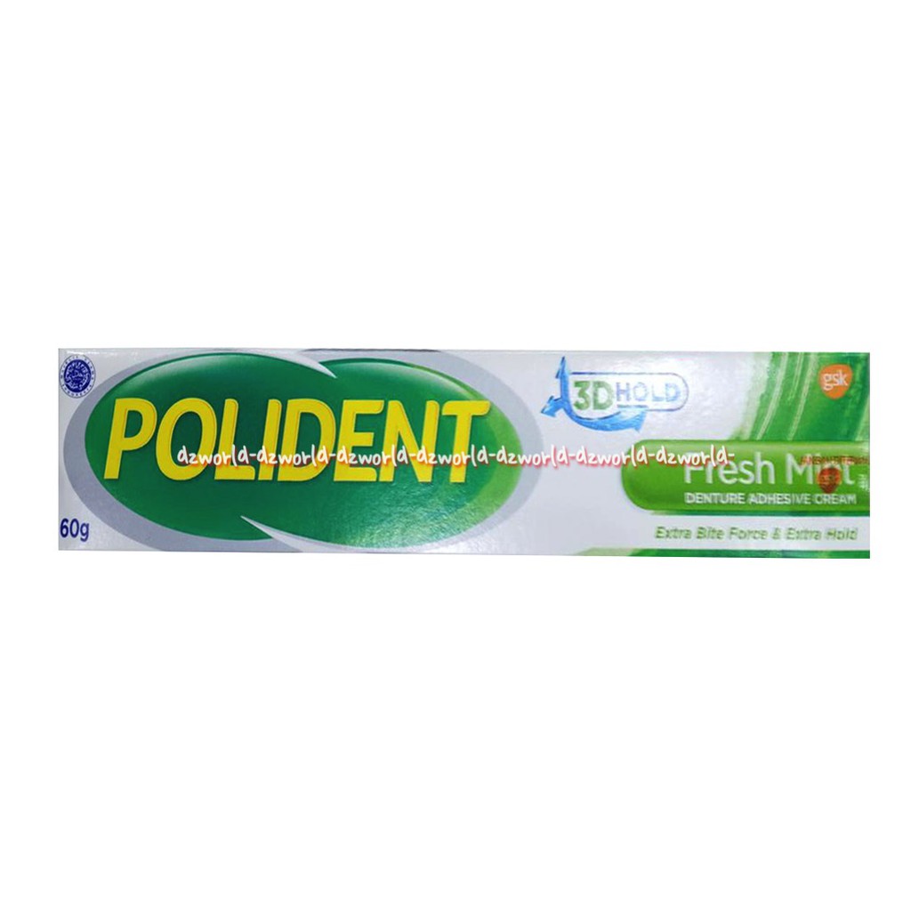 Polident Complete Comfort Adhensive 60gr Krim Lem Perkat Gigi Palsu Gigi Poliden Poli dent Komfort Lem Gigi