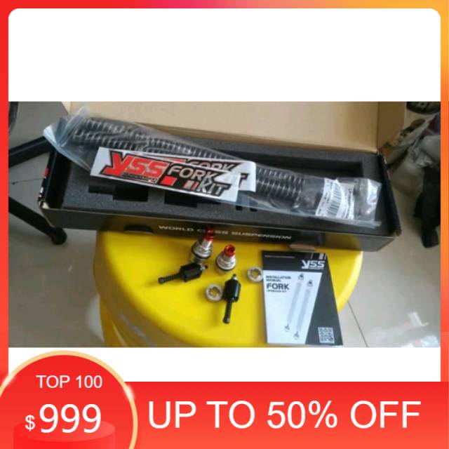 BIG SALE SHOCK YSS UPGRADE KIT AEROX 155 SHOCK TABUNG DEPAN WITH ADJUSTER
