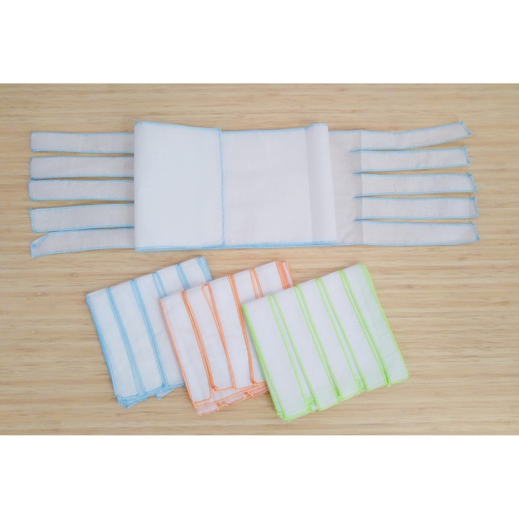 Gurita Bayi Putih Polos Pilihan 6Pcs Atau 12Pcs- Gurita Ikat Tali Bayi 1 lusin-Vegasus Store(COD)