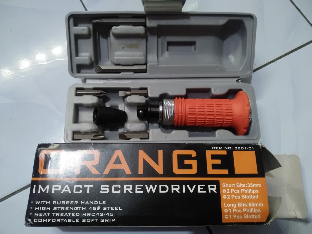 Obeng Ketok Putar Gg Karet Orange 7pcs