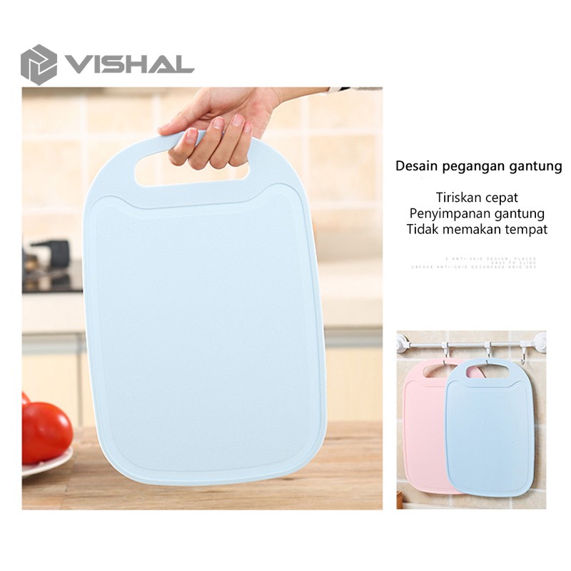 VISHAL Talenan Bahan Jerami Gandum Cutting Board/ Alat Dapur Talenan Jerami Gandum Pengiriman Acak