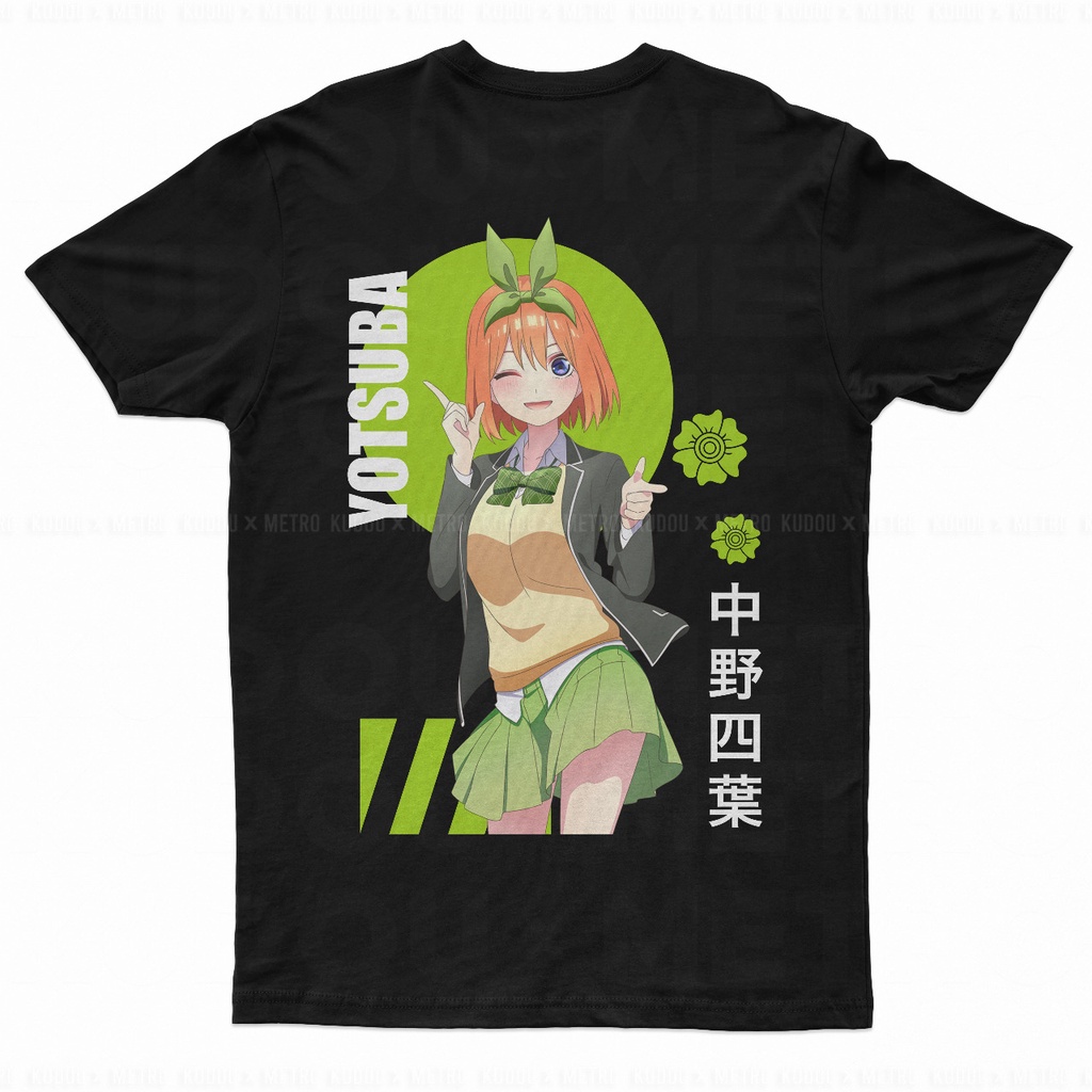 Tshirt Yotsuba Nakano Kawaii Unisex The Quintessential Quintuplets Premium Cotton Combed 24s