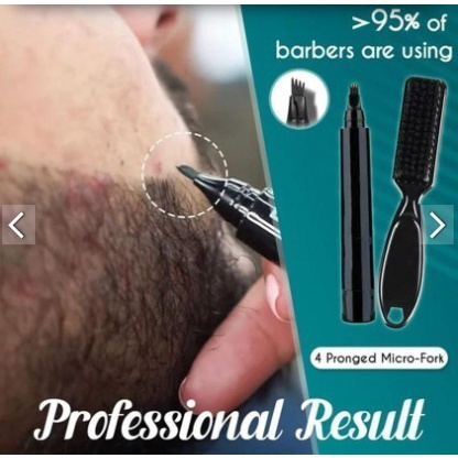 READY 1 Set Male Beard Filling Pen Kit Waterproof Facial Hair Mustache