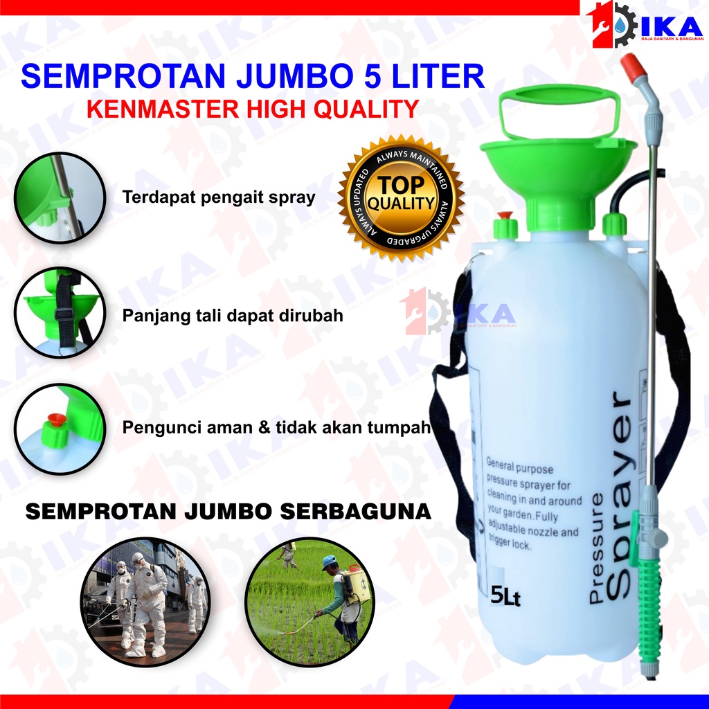 Kenmaster Botol Pressure Sprayer 5 Liter KM-505 - Botol Serbaguna - BOTL035