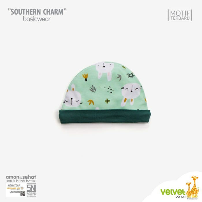 Velvet Junior Topi Bulat Southern Charm - Isi 3 ( VLVT-TP/3)