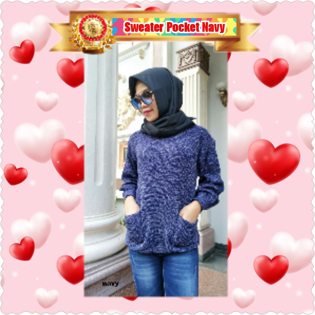 SWEATER POCKET TWIAT / RAJUT PREMIUM / TERPOPULER / TERLARIS / TERMURAH