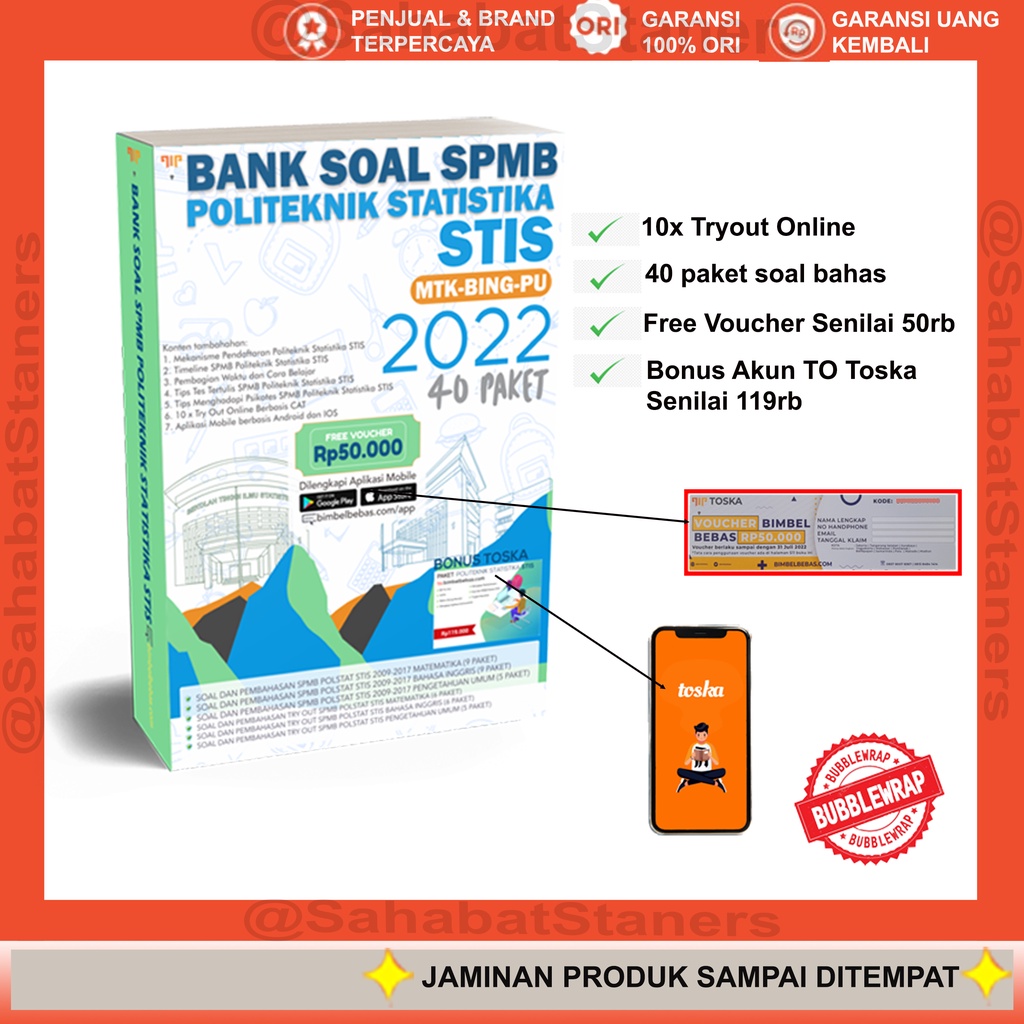 ⚜ Bank Soal SPMB Politeknik Statistika STIS 2022 ⚜