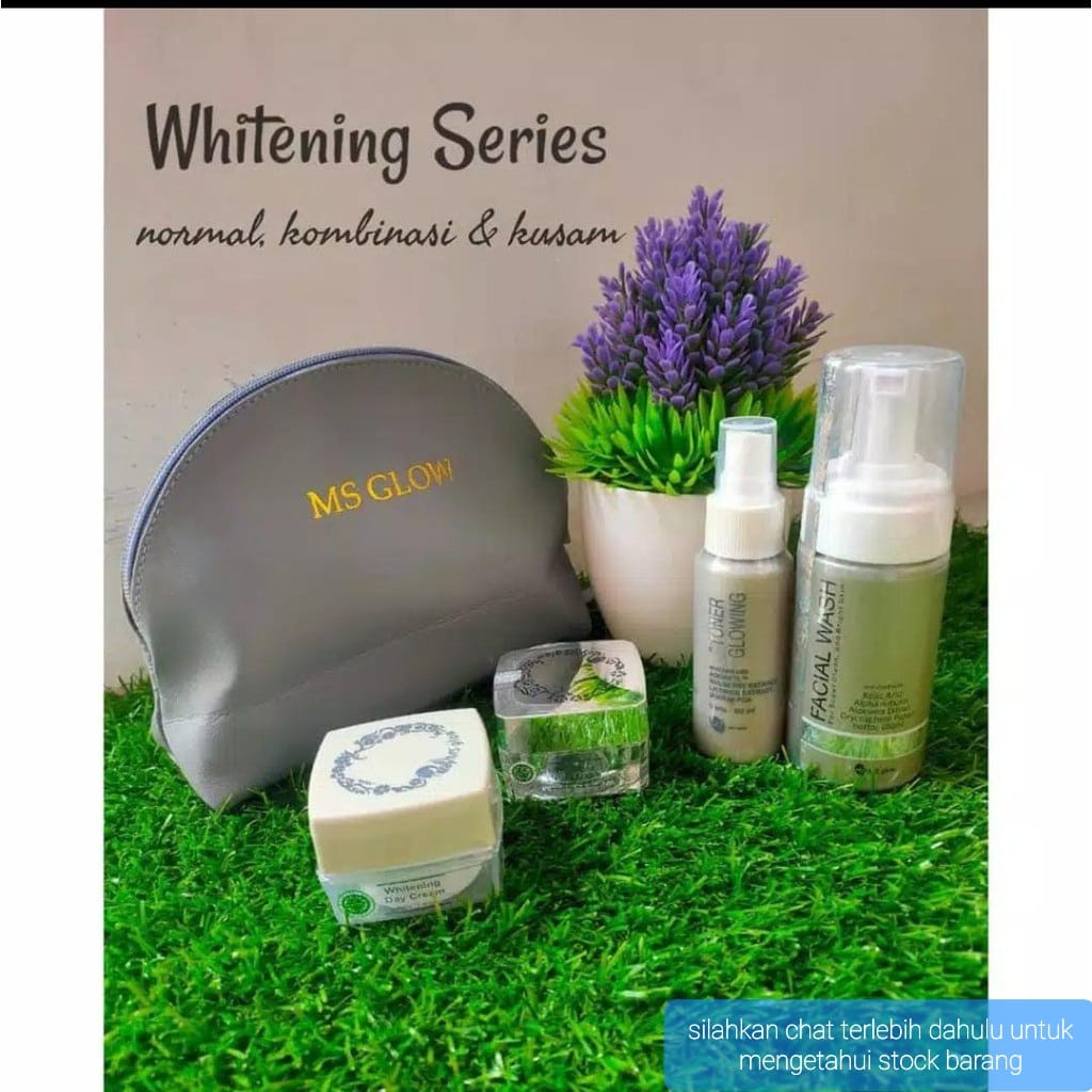 MS GLOW PAKET WHITENING WAJAH PERAWATAN