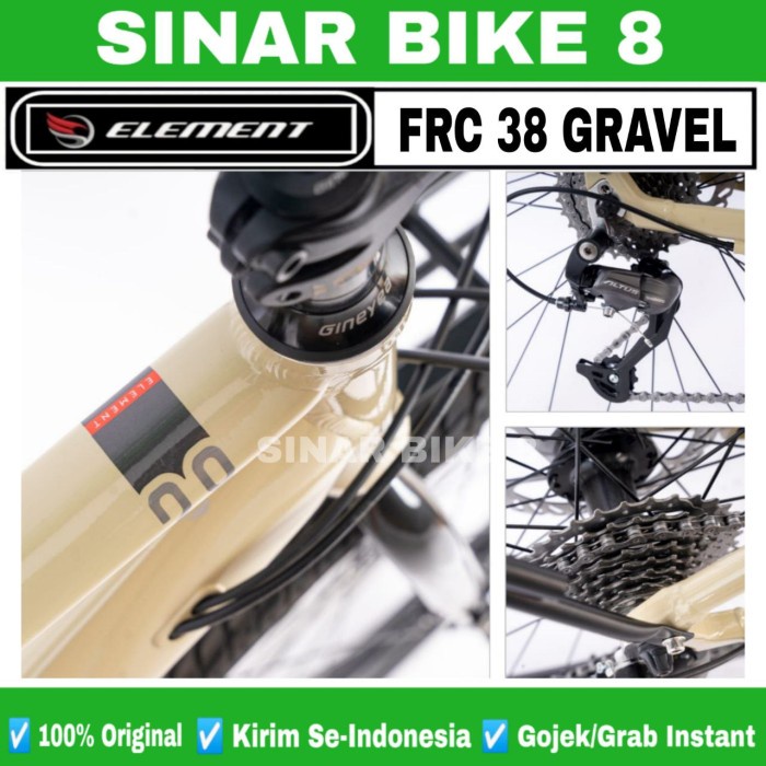 Sepeda Gravel ELEMENT FRC 38 Alloy 18 Speed Shimano