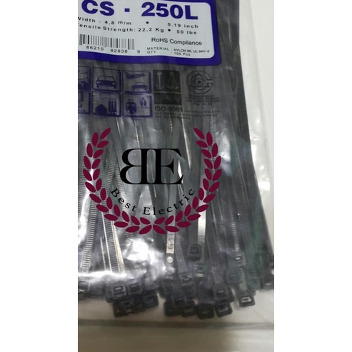 

➢ Kabel Ties / Kabel Tis / Cable Tie CS 250 L Hitam 25 cm SIGMA CS250L ☂