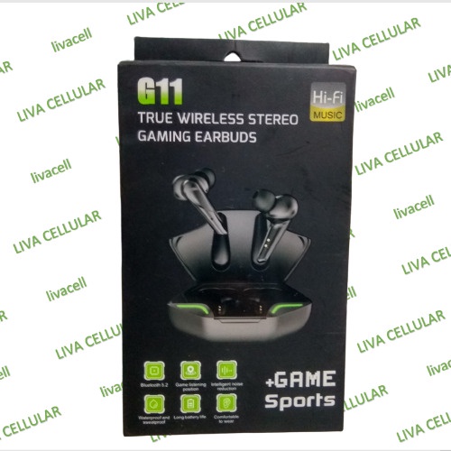 G11 TWS Gaming Headset Wireless Earphone Low Latency Earbuds