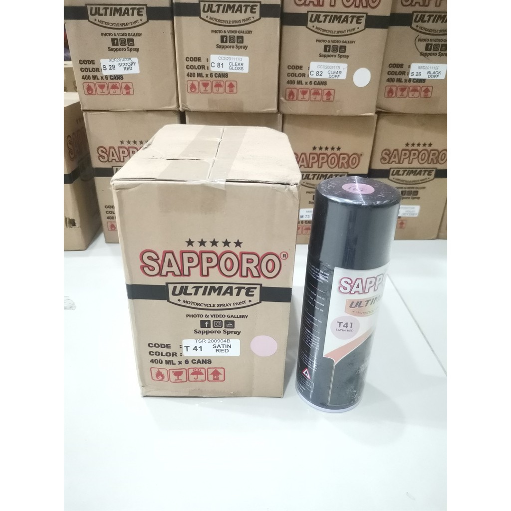 Cat Semprot Sapporo Ultimate T41 Satin Red