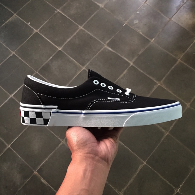 vans era check block black