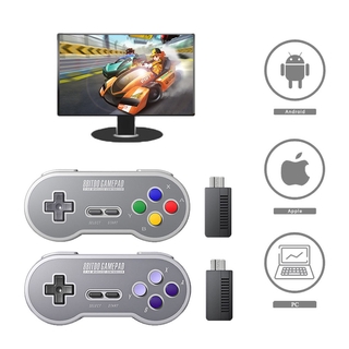 Controller Game Wireless 8bitdo Sn30 / Sf30 / Sn30 Pro / Sf30 Pro 2.4g