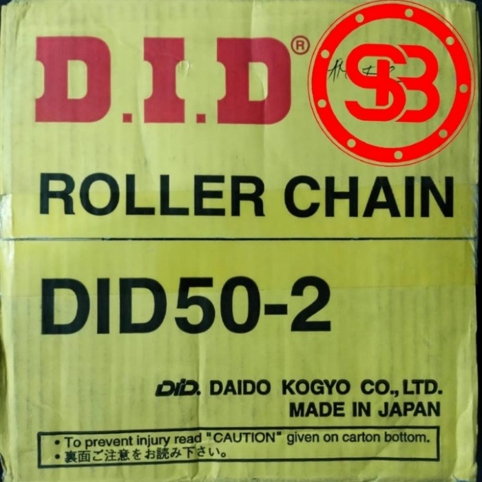 Roller Chain RS 50-2 DID JEPANG Rantai Sprocket Double DAIDO JAPAN