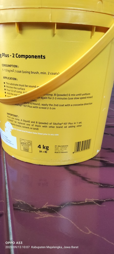 Sika Top 107 Plus Pelapis Anti Bocor 4kg