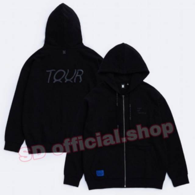 (bayar ditempat)  jaket hoodie zipper kpop Bangtan MAP OTLF THE SOUL TOUR  tropika