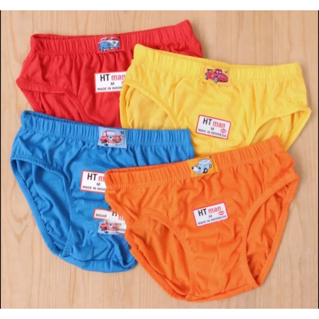 AZ_NASHOP....6 Pcs Celana Dalam Anak Laki-Laki Polos/CD Anak Cowok Polos/CD ANAK TK SD