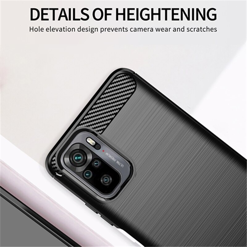 PAKET Case Xiaomi Redmi Note 10 Premium Casing Softcase + Tempered Glass Layar dan Skin Carbon 3D