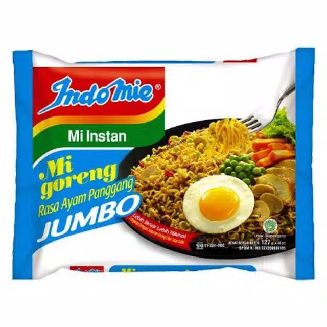 

Indomie goreng jumbo ayam panggang 1 bungkuso