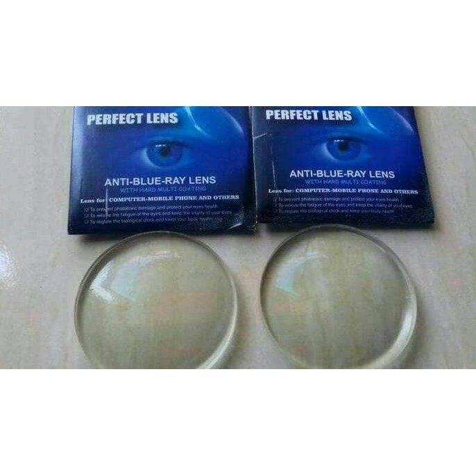 Lensa Anti Radiasi Blueray Normal S/D Minus 4