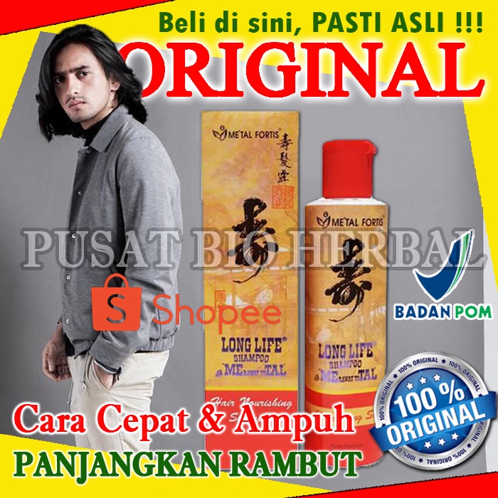 [ ORIGINAL ] shampo metal pemanjang rambut shampoo metal fortis Metal Fortis Hair Living Shampoo sha