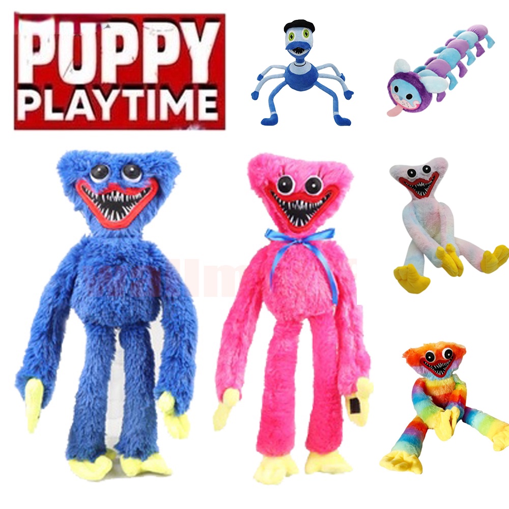 Mainan Boneka Plush Karakter Game Huggy Wuggy Rainbow Poppy and Grandfather Untuk Hadiah