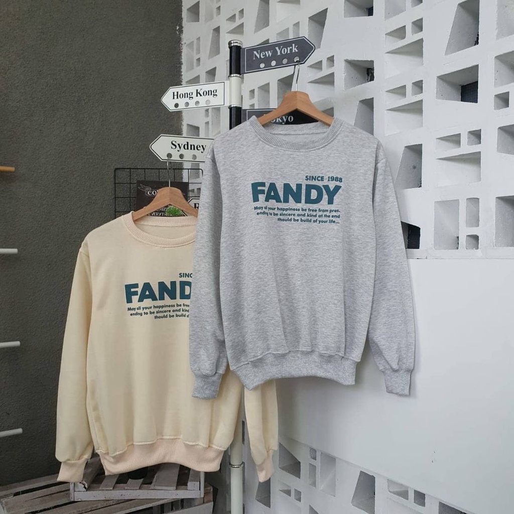 FAND SWEATER / Sweater Terbaru / Sweater Terlaris / Sweater remaja / Sweater distro / Sweater oversize / Sweater crewneck oversize / Sweater terbaru unisex / Sweater Remaja Kekinian / Sweater Unisex / Sweater Cewe Cowo