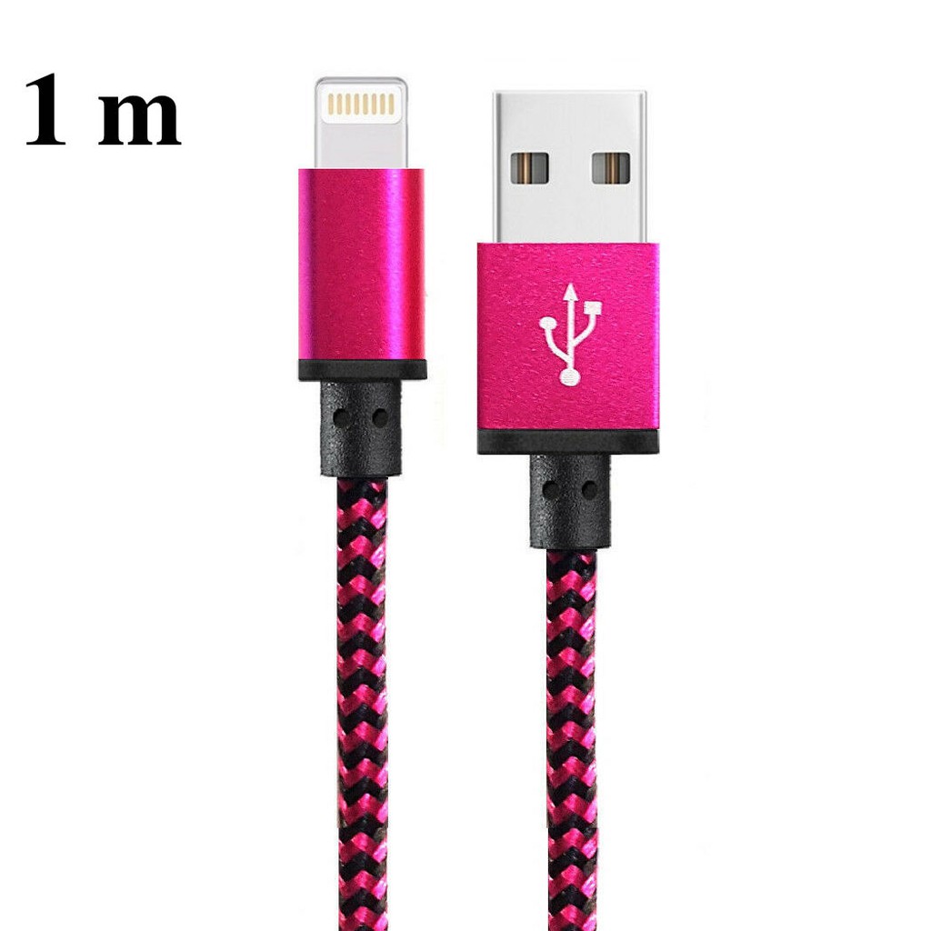 Nylon Braid Lightning USB Fast Charging Cable For Iphone Ipad