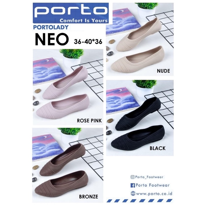 Balet/Flat Shoes Wanita Karet Porto - NEO