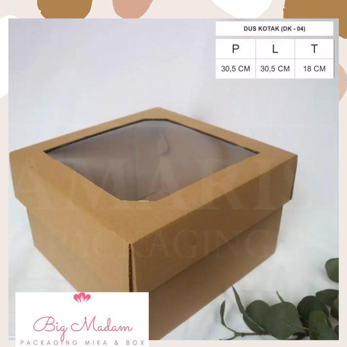 

Kardus Die Cut Box Kue Top Bottom isi 10 pcs DK-04