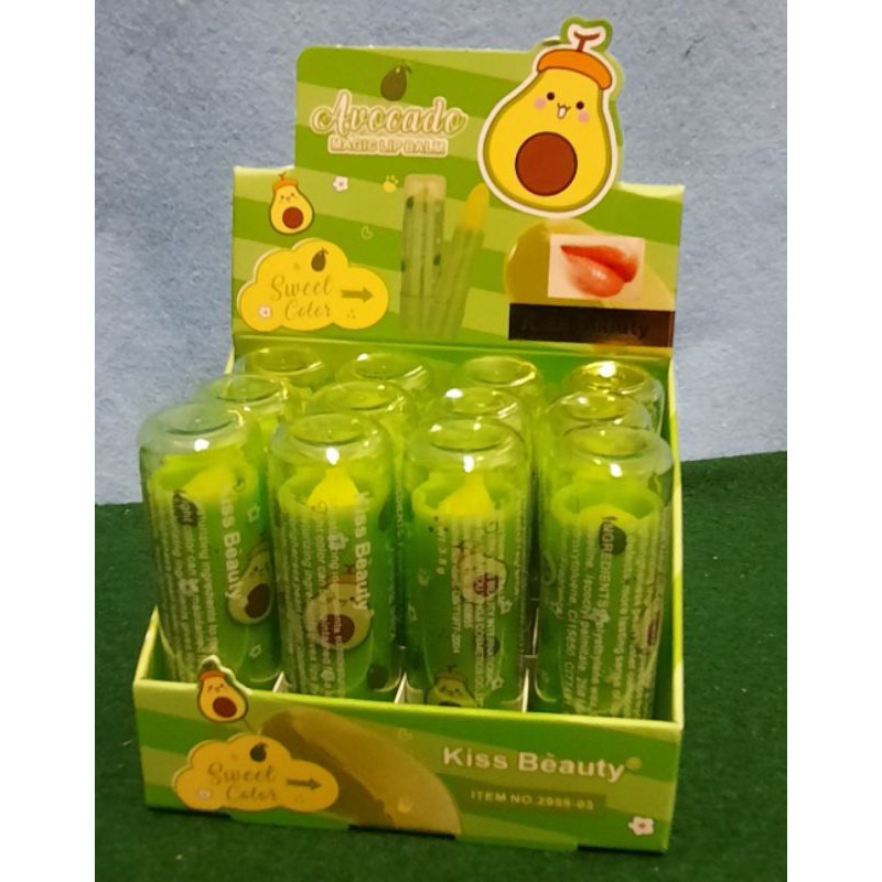 [PER BOX] LIP BALM KISS BEAUTY AVOCADO NO.2955-03