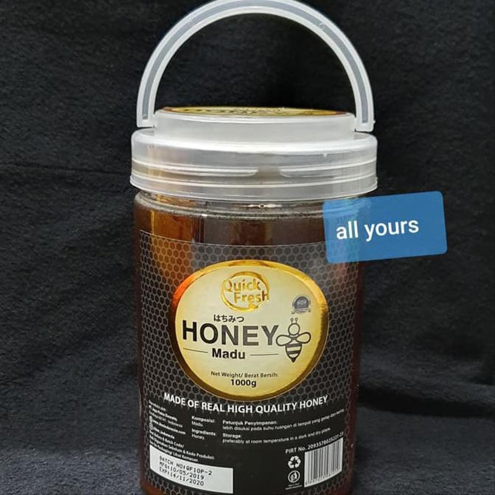 Quick Fresh Honey 1000 Gr. Quick Fresh honey 1 kg Madu 1kg