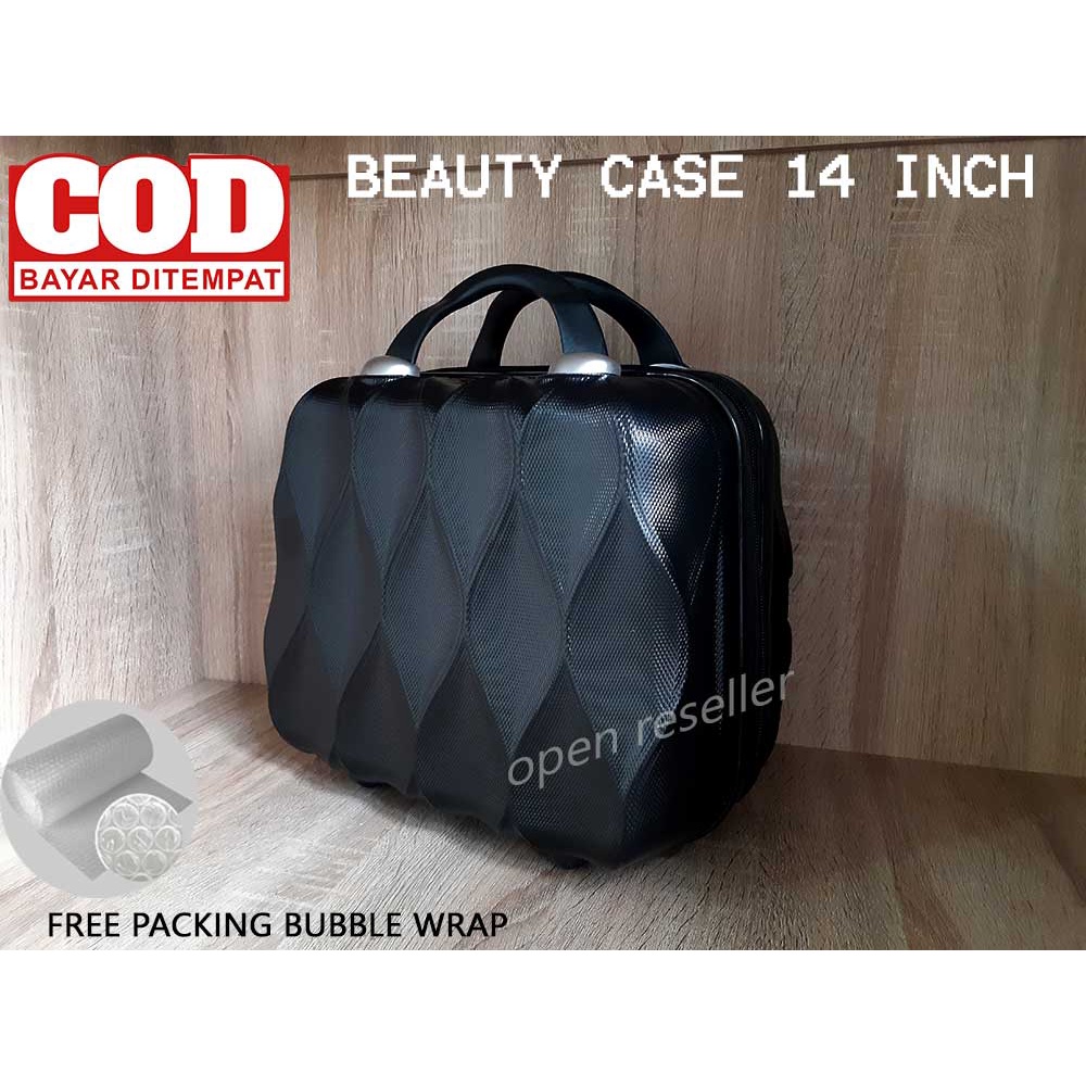 BEAUTY CASE 025 FIBER 14 INCH , PROMO IMPORT HIGH QUALITY COLOURFULL