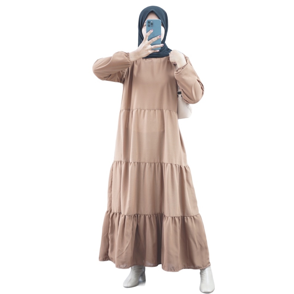 HABIBA MIDI DRESS GAMIS PREMIUM ORI100%