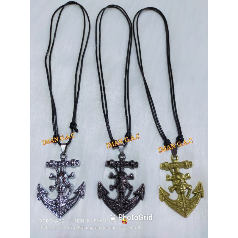 kalung jangkar /kalung fashion peria, kalung bandul jangkar