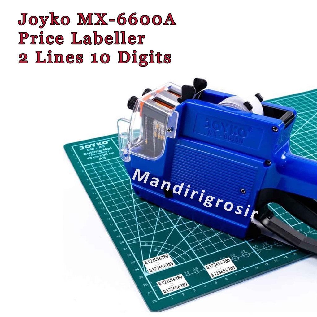 Price Labeller * Joyko * Alat Label MX-6600A * 2 Lines 10 Digits